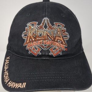 Black Kailua-Kona Hawaii Cap